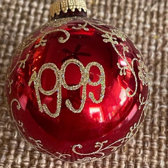 Vintage Krebs Masters on Silk Santa Christmas ornament Santa Claus face 1999 - Picture 3 of 8